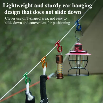 Camping Hiking Tent Wind Rope Buckle Adjustable Cord Rope Buckles Aluminium Alloy Camping Equipment Outdoor Tents Accessory