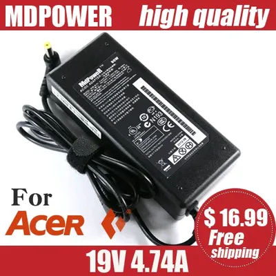 For ACER Aspire V3-5710G V3-571G V3-731 V3-572G 574G 771G V5-131 V5-171 V5-431laptop power supply AC adapter charger 19V 4.74A