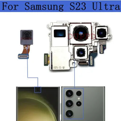 Front Rear Camera For Samsung Galaxy S23 Ultra 5G SM-S918N S918B S918U Frontal Selfie Wide Back Main