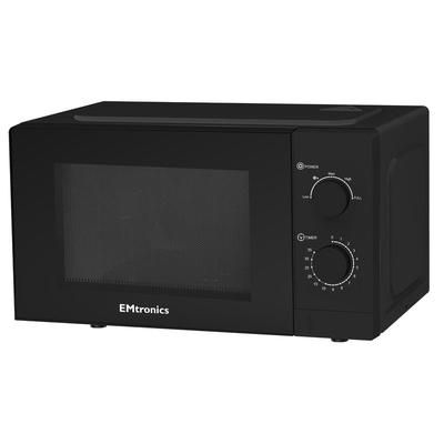 TEMU Emtronics 20 Litre Black Microwave 700w With Settings