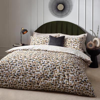 TEMU Geometric Abstract Reversible Duvet Cover Set (includes Pillowcases)