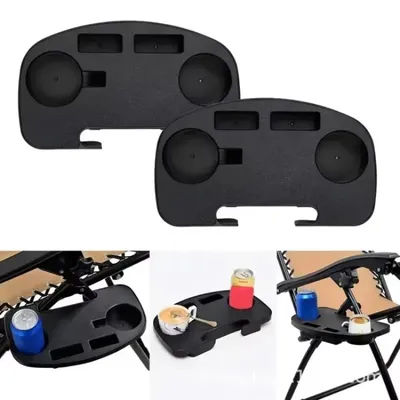 1 Pcs Outdoor Fishing Camping Beach Camping Equipment Lounge Chair Clip Side Table Cup Drink Tray Clip Easy To Carry Suitable