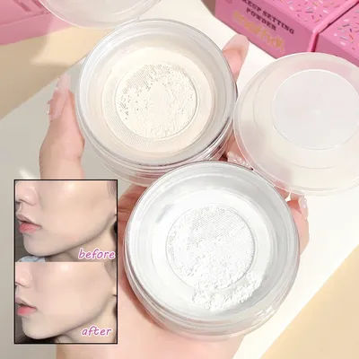 Sweet Heart Powder - Energetic, Soft-Skin Airy Loose Powder, Oil-Control, Sweat-Proof, Waterproof, Long-Lasting Setting Powder