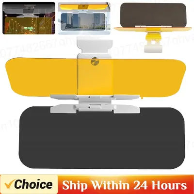 Visiera parasole per auto polarizzata antiriflesso visiera parasole anti-abbagliamento blocco UV parasole HD visione notturna occhiali da guida parasole