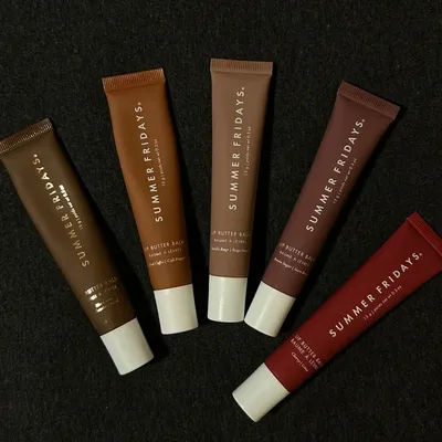 New Summer Fridays Iced Coffee Hot Cocoa Poppy Polypeptide Butter Lip Balm Liquid Lip Hydrating Moisturizing Lip Gloss Cosmetics