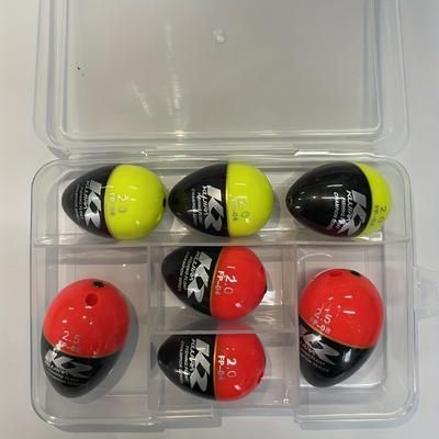 TEMU 7pcs Apo Float 14cm/5.51inch Can Insert Night Light Rod Sea Fishing Float Float Luminous Float Foaming Rock Fishing Float Fishing Accessories