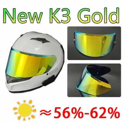 2023 Nuovo K3 Visiera del Casco per AGV K3 E2206, Lente del Casco Del Motociclo Parabrezza Mirino Occhiali Schermo Mica Accessori Anti Fog
