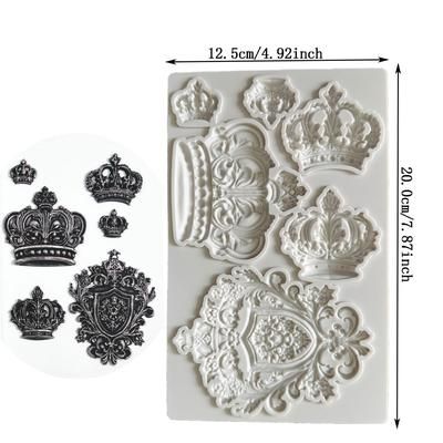 TEMU Exquisite Crown And Medal Silicone Molds Diy Handmade Molds Cake Decoration Molds Kitchen Tools Baking Tools Cupcake Top Decoration Wedding Birthday Party Decoration Molds Reusabl