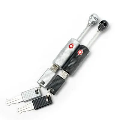 Serrure à Bagages en Forme de Crâne, Haute Sécurité TSA, Peintures à l'Étranger, Code de Dégagement, Cadenas Antivol avec Câble en Acier