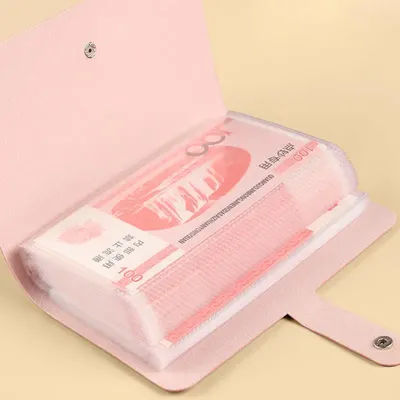 50 Pockets Cash Collect Book Savings Money Banknote Album Money Saving Organizer Photocard Holder Card Holder School Notebook