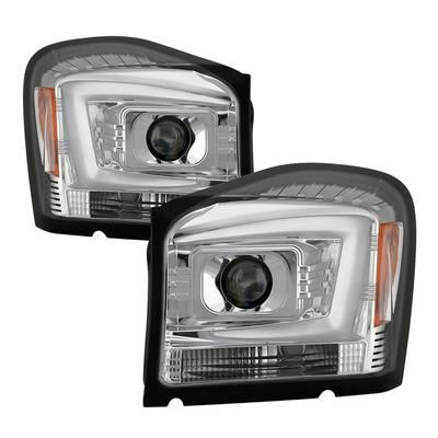 Spyder Headlight Clear Lens, Chrome Interior Signature Series, Driver & Passenger Side, 1-year limited warranty 5086594