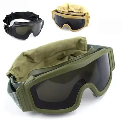 Lunettes tactiques lunettes de soleil de tir militaire coupe-vent contrôle du sable lunettes de jeu de guerre armée tir Airsoft Paintball lunettes