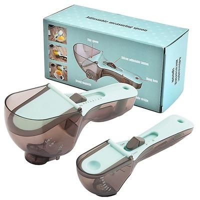 cucchiaio dosatore regolabile, cucchiaio dosatore multifunzionale per cottura, bilancia, accessori per la cottura, set di utensili da cucina, misurazioni per solidi/polvere/liquidi