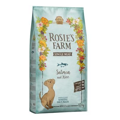 12kg Salmon with Rice Single Meat Adult Rosie's Farm Dry Dog Food