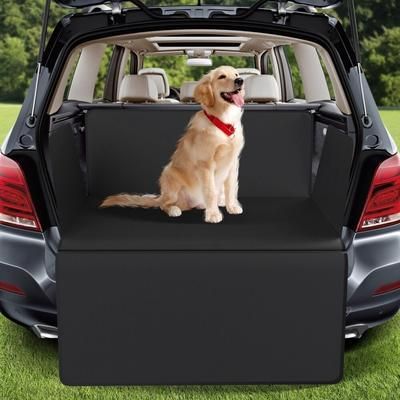 TEMU Full Coverage Anti-slip Waterproof Car Boot Liner Pet Seat Cover Dog Trunk Mat