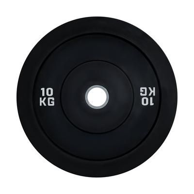 TEMU Bumper Plates Pair 10kg 2pcs Solid Rubber Black Weight Home Gym Equipment Fitness Workout Functional Barbell Strength Training Disc