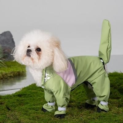 Cane Gatto Impermeabile Giacca Antipioggia Moda Classico Riflettente Impermeabile Lavabile All'aperto Abbigliamento per Cani for Piccolo Medio
