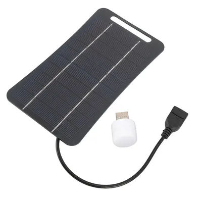 5W 5V Polysilicone Solar Panel With USB Waterproof Outdoor Portable Battery Cell Phone Charger With Standard USB Output