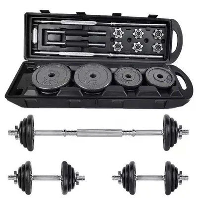 Fitness Equipment Free Weights 30kg 50KG Gym Barbell Dumbbell System Adjustable Dumbbells Set
