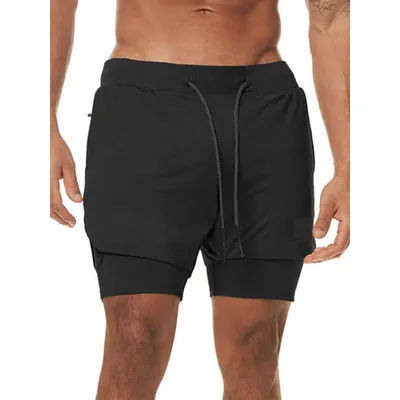 Camo Running Shorts Men Gym Sports Shorts 2 In 1 Quick Dry Workout Training Gym Fitness Jogging Short Pants Summer Men Shorts