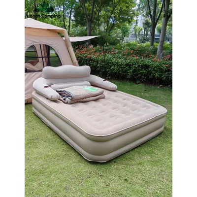 Lohascamping Camping Inflatable Air bed with Backrest Air Tent Mattress Automatic Air cushion Inflatable One-touch Air Tent Bed