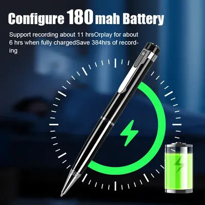 Mini Portable Voice Recorder Pen Video Audio Recording for Meeting Business Built in 32G Card