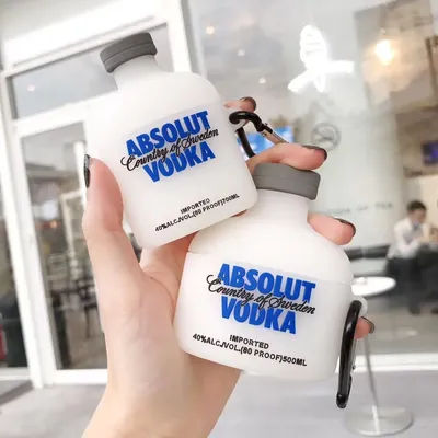 Pour AirPods 4 3 2 1 Pro Pro2 étui pour écouteurs 3D Vodka Silicone dessin animé boîte pour
