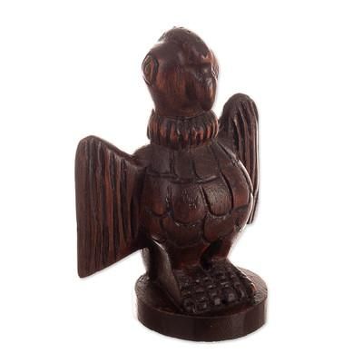 Mighty Condor,'Cedar Wood Figurine of Andean Condor Carved by Hand in Peru'
