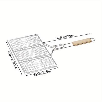 TEMU Outdoor Party Barbecue Patio Outdoor Barbecue Tools Tongs Anti-scalding Grill Net Tongs Commercial Barbecue Tongs Grill Fish And Steak Tongs