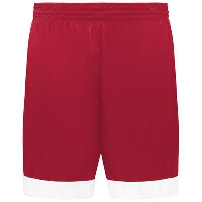 Augusta Sportswear 6929 Swish Reversible Basketball Shorts in Scarlet/White size Large | Polyester