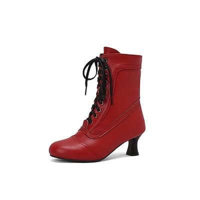 Rococò Vittoriano Rinascimento Scarpe A stivale Costume Per donna Reale Mascherata Abbigliamento Quotidiano Adulti Scarpe