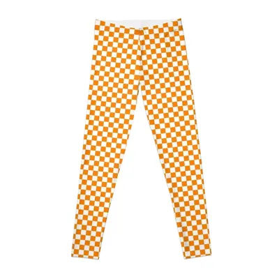Orange/white checkered pattern Leggings Fitness's gym clothes Tight fitting woman sports shirts gym joggers for Womens Leggings
