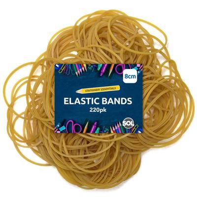 TEMU 215/430 Natural Rubber Bands Size 18 Strong Stretchy 80mm X 1.5mm Office