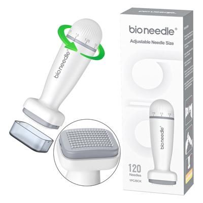 Derma Stamp Dermapen Mesoroller 120 aghi in acciaio inossidabile 1x1 p