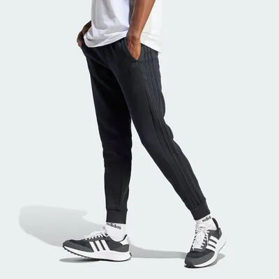 Adidas official authentic new men's fleece-lined warm-up sport sweatpants IJ8885