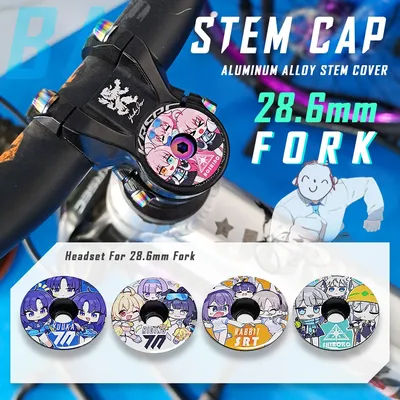 KRSEC BA Bike Bicycle Headset Top Cap / M6*30mm Screw for 1-1/8" Fork Aluminium alloy Stem Top Cap Cover