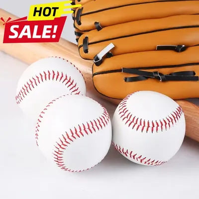 1PC Baseball No. 9 Softball Hardball Softball Craft Ball Sports Products White Safe Kids Men's Baseball sports Training Standard