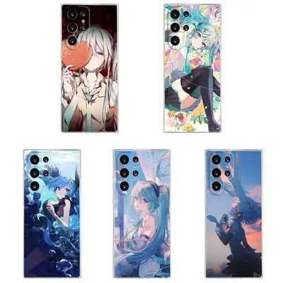 H-Hatsune Anime M-MIKU Phone Case Silicone Case For Samsung S30 S23 S21 S22 S20 Ultra S20 FE lite S10 S9 S8 PIus Cover Clear