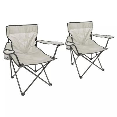 TEMU Folding Camping Chair Outdoor Portable Garden Folding Camp Chair With Cup Holder, Comfortable Beach Chair For Camping, Fishing, Parties, Barbecue