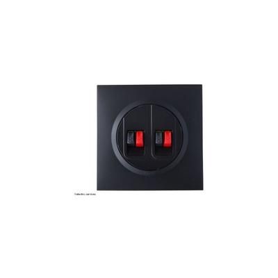 Prise haut parleur double Dooxie complet Noir Griffes: Sans griffes