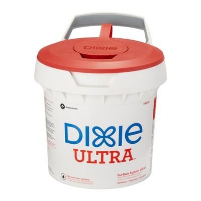 Dixie Closed-System Wipe Dispenser Bucket, 8-15/16"h X 10"w X 8-1/16"d, White