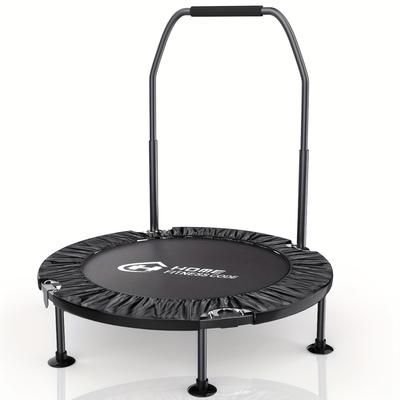 "TEMU 40" Foldable Fitness Trampoline Exercise Rebounder For Indoor & Outdoor"