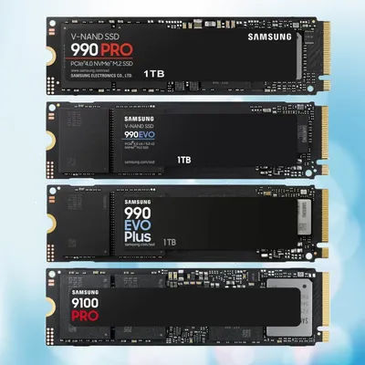 Samsung SSD 990 PRO/990 EVO/990EVO PLUS/9100 PRO PCIe 4.0/PCIe 5.0 NVMe M.2 2280 Internal SSD 1TB-Upgrade Storage for PC/Laptops