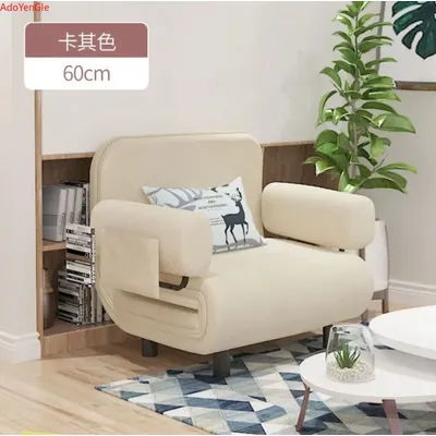 Folding movable sofa bed Multi-functional dual-purpose double small living room bedroom washed single small house lounge chair