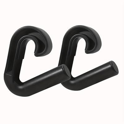 TEMU Pair Of Pull-up Grips, Hook-type Fitness Multi-functional Handles For And Rowing Back Strength Training Equipment, Barbell And Resistance Band Accessories - 2 Pack