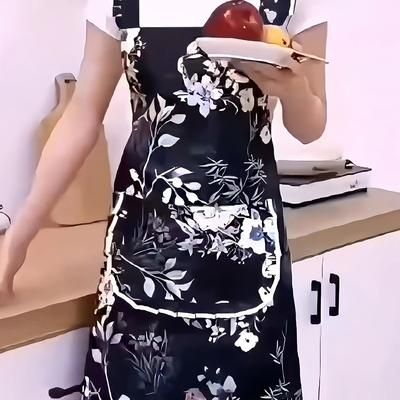 TEMU Fashionable New Apron, Home, Daily Clothes, Work Clothes, Hotel Club, Employee Work Clothes