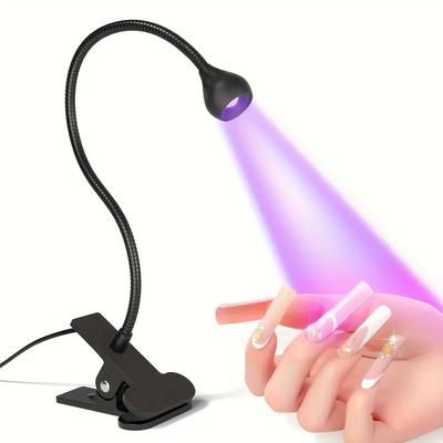 TEMU Led Nail Dryer | Tube | Hands- And Pedicure Clip- | Lighting | For Home Use | Perfect Gift For Holidays And Birthdays, Nail Art Accessories