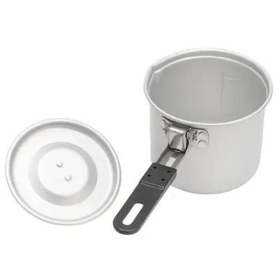 Camping Small Milk Pot 700ml Foldable Aluminum Alloy Stockpot Multi-Purpose Non-Stick Pan For Outdoor Adventure Hiking Camping