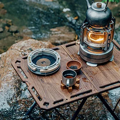 COOUT SPRINGHILL Outdoor Vintage Mosquito Coil Tray Tray Stainless Steel Creative Hanging Mosquito Coil Send storage bag