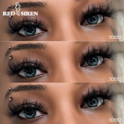 RED SIREN Strip Lashes Mink Fluffy Natural False Eyelashes 16mm 18mm Cruelty Free Reusable Wispy Mink Eyelashes Luxury Makeup